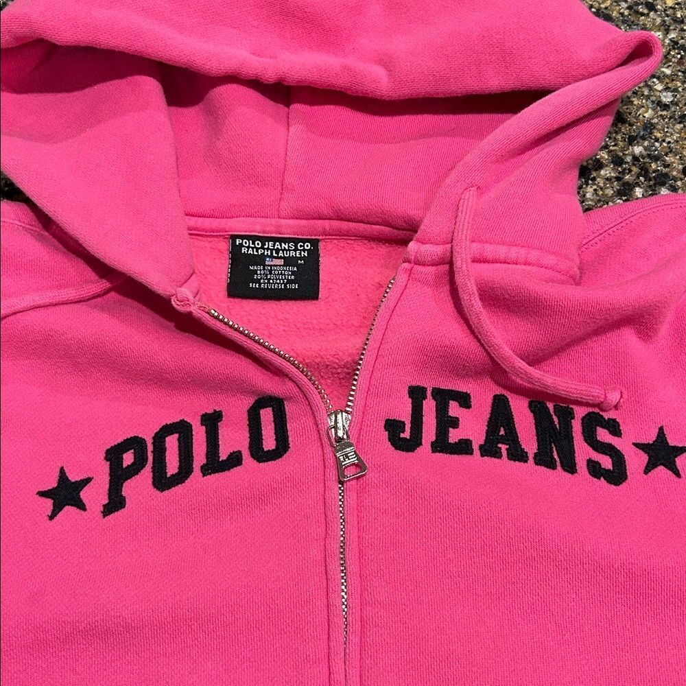 Ralph Lauren Pink Full Zip Hoodie
